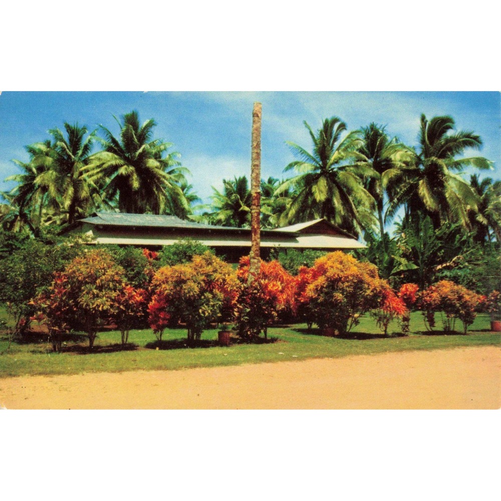 Vintage Guam Native Residence Talofofo Postcard Mirro-Krome G-5 Ray Helbig